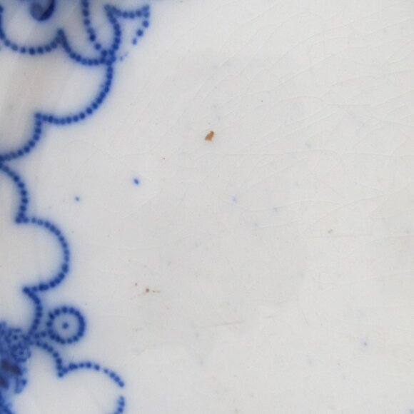 Flow Blue Plate Flow Blue England Blue and White China Cobalt Blue Plates Walls - Picture 5 of 6